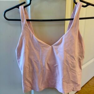Size 4 pink Lululemon sports bra top